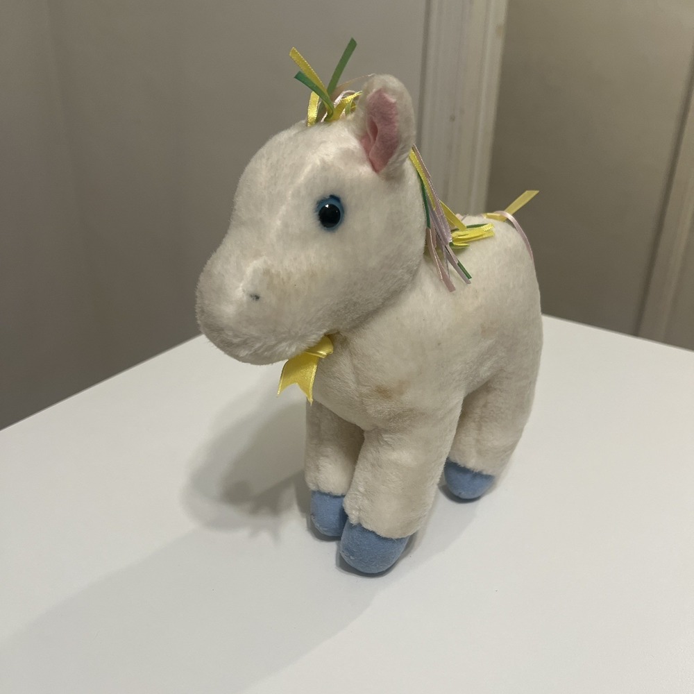 VTG Russ Nay Nay Horse Wind Up Musical Plush Stuffed Animal Toy